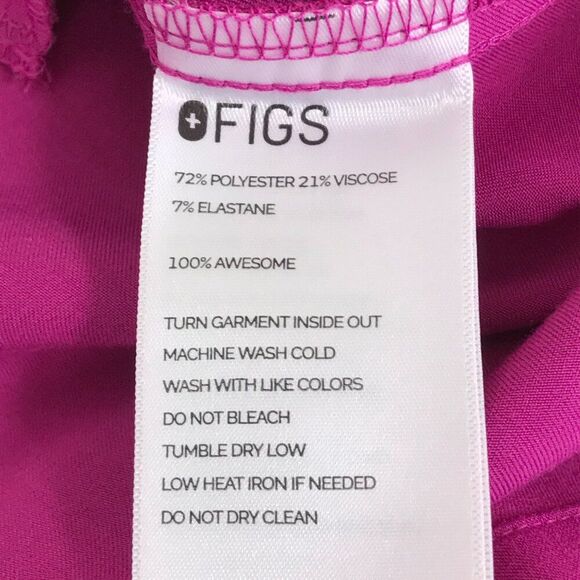 FIGS Casma Three-Pocket Scrub Top Women's XL Fuchsia Uniform Healthcare Medical - Picture 10 of 11